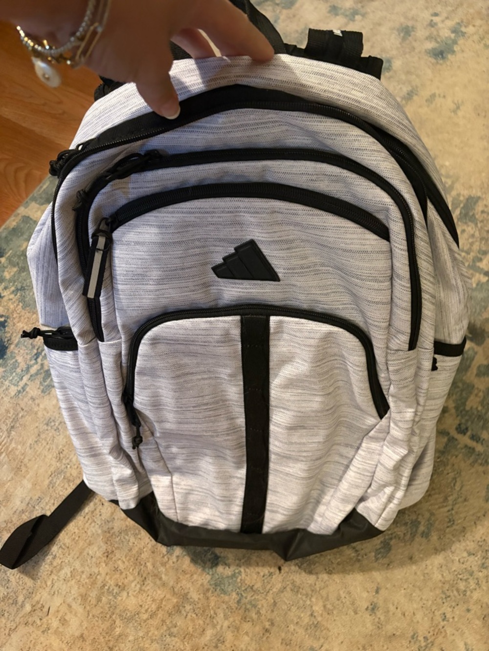 Adidas large Black & Light Gray Everyday Backpack - Athletic Design